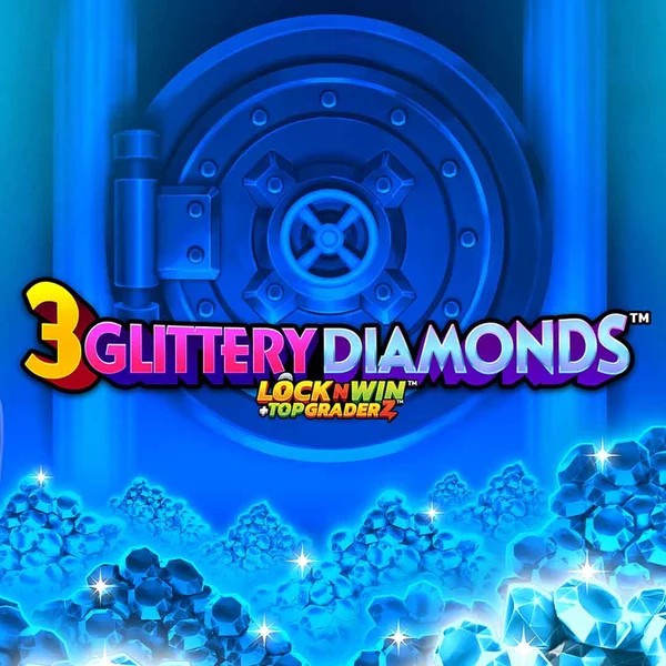3 Glittery Diamonds by PearFiction Studios, showcased at scoredcasinoo.eu – game logo