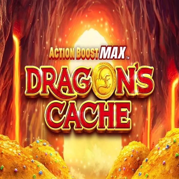 Action Boost Max Dragon's Cache game by SpinPlay Games – logo hosted on Scored Casino