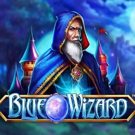Blue Wizard online game logo by Quickspin on scoredcasinoo.eu