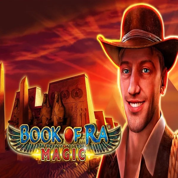 Slots logo of Book of Ra Magic from Greentube at Scored Casino
