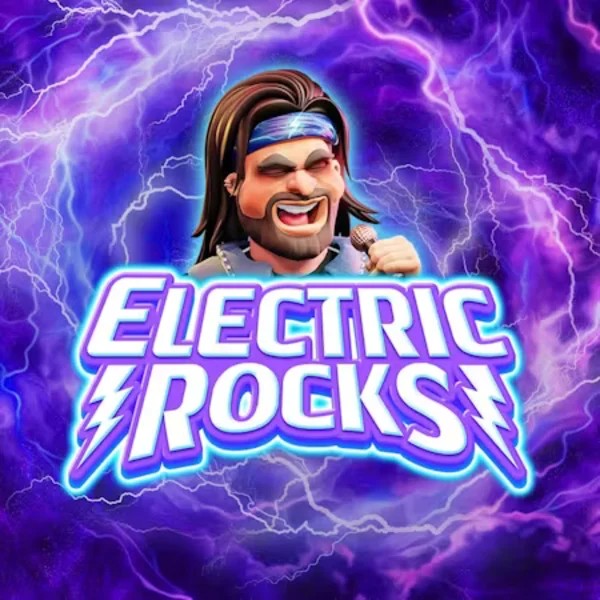 Electric Rocks logo – Slots by Inspired Gaming at Scored Casino