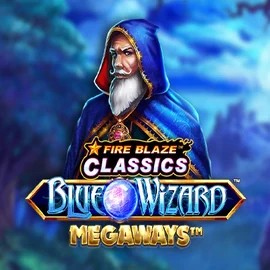 Enjoy Fire Blaze Blue Wizard Megaways by Rarestone Gaming – logo hosted on scoredcasinoo.eu