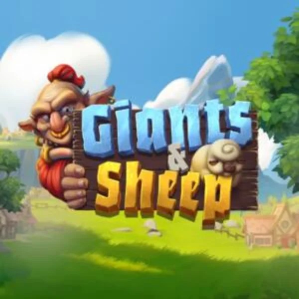 Slots logo of Giants and Sheep from Relax Gaming at Scored Casino