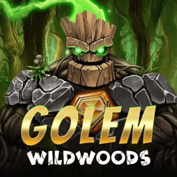 Golem Wildwoods slot logo by BF Games at Scored Casino