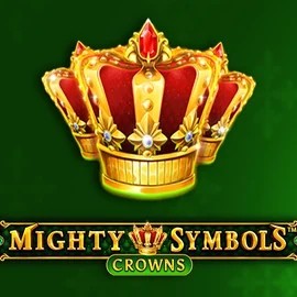 Mighty Symbols Crowns slot logo by Wazdan at Scored Casino
