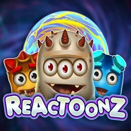 Reactoonz by Play'n GO, showcased at scoredcasinoo.eu – game logo