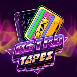 Retro Tapes slot logo by Push Gaming at Scored Casino