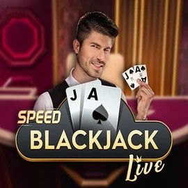 Speed Blackjack slot logo by Pragmatic Play at Scored Casino